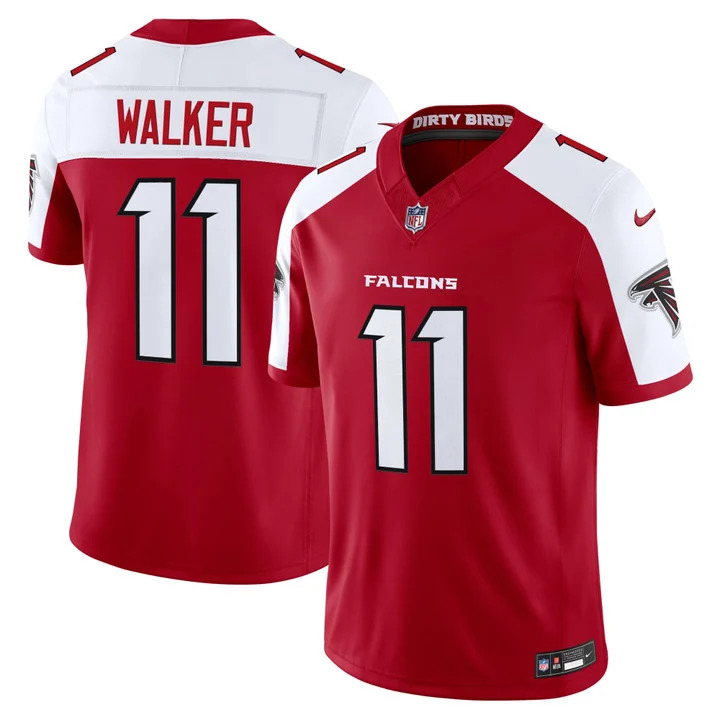 MEN'S ATLANTA FALCONS 2026 VAPOR LIMITED JERSEY RED ALTERNATE#11 JALON  WALKER