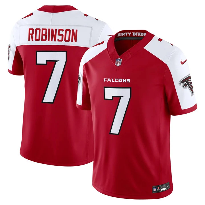 MEN'S ATLANTA FALCONS 2026 VAPOR LIMITED JERSEY RED ALTERNATE#7 BIJAN ROBINSON