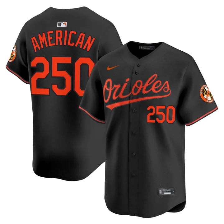 MEN'S BALTIMORE ORIOLES 2026 VAPOR PREMIER LIMITED JERSEY BLACK#250 AMERICAN