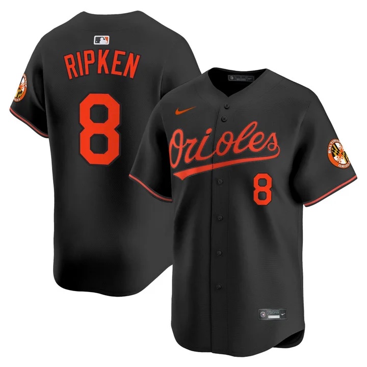 MEN'S BALTIMORE ORIOLES 2026 VAPOR PREMIER LIMITED JERSEY BLACK#8 CAL RIPKEN