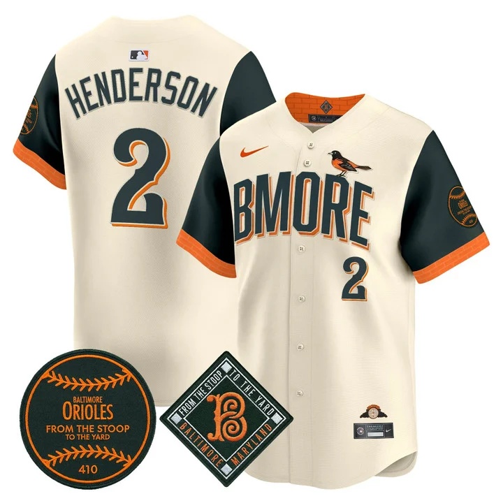 MEN'S BALTIMORE ORIOLES 2026 VAPOR PREMIER LIMITED JERSEY CITY CONNECT#2 GUNNAR HENDERSON