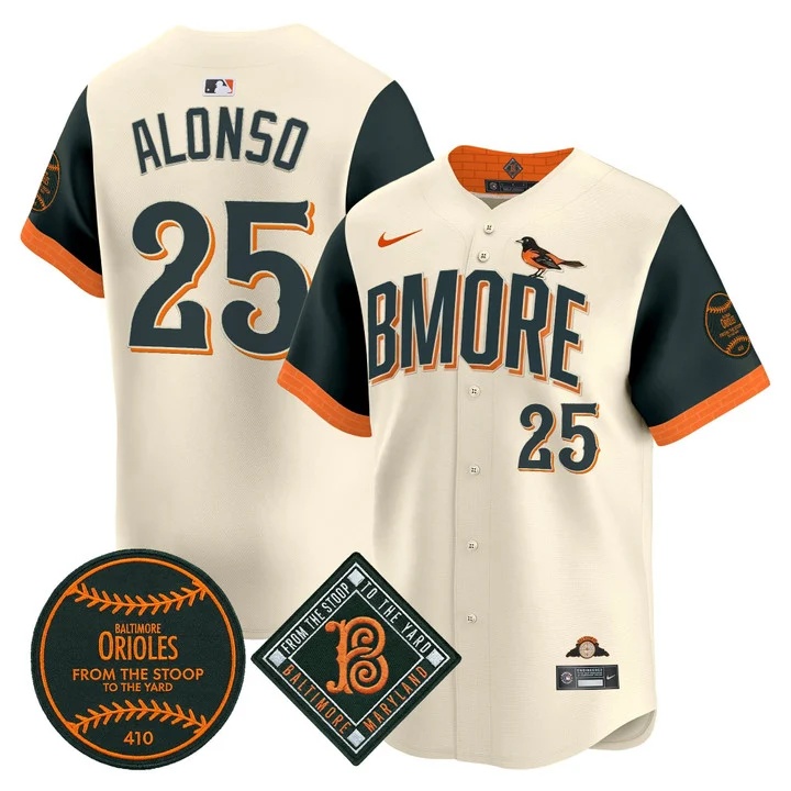 MEN'S BALTIMORE ORIOLES 2026 VAPOR PREMIER LIMITED JERSEY CITY CONNECT#25 PETE ALONSO