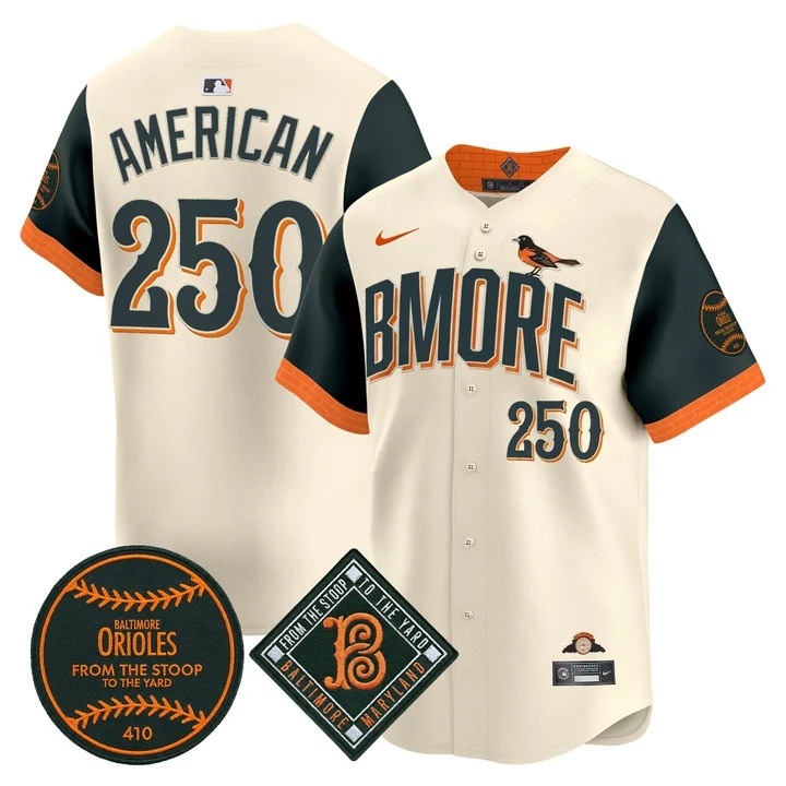 MEN'S BALTIMORE ORIOLES 2026 VAPOR PREMIER LIMITED JERSEY CITY CONNECT#250 AMERICAN