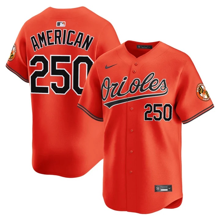 MEN'S BALTIMORE ORIOLES 2026 VAPOR PREMIER LIMITED JERSEY ORANGE#250 AMERICAN