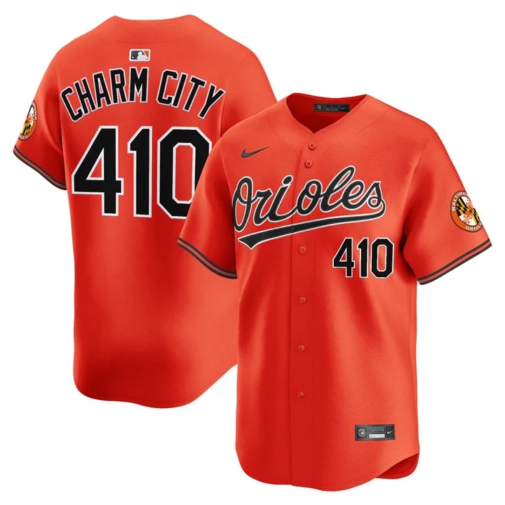 MEN'S BALTIMORE ORIOLES 2026 VAPOR PREMIER LIMITED JERSEY ORANGE#410 CHARM CITY