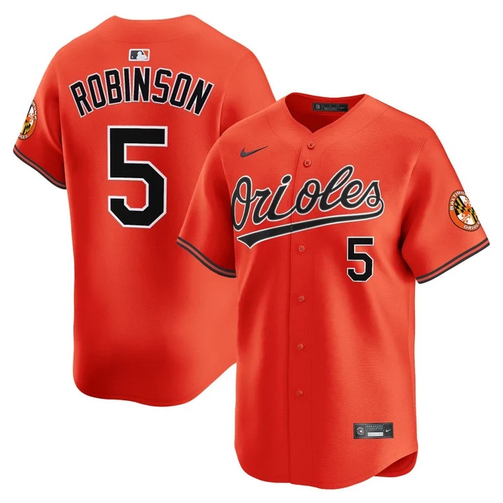 MEN'S BALTIMORE ORIOLES 2026 VAPOR PREMIER LIMITED JERSEY ORANGE#5 BROOKS ROBINSON