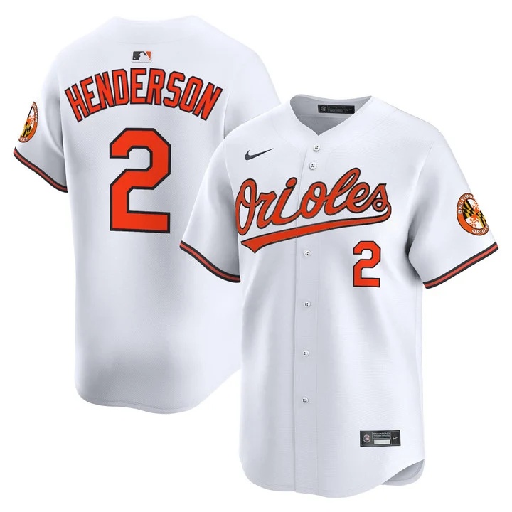 MEN'S BALTIMORE ORIOLES 2026 VAPOR PREMIER LIMITED JERSEY WHITE#2 GUNNAR HENDERSON