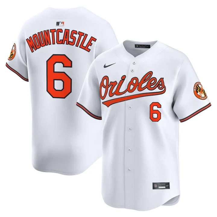 MEN'S BALTIMORE ORIOLES 2026 VAPOR PREMIER LIMITED JERSEY WHITE#6 RYAN MOUNTCASTLE