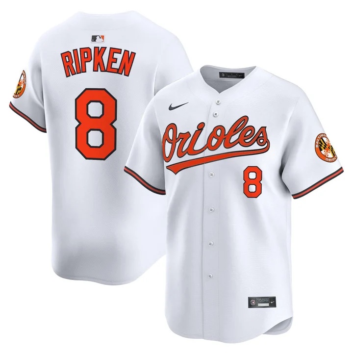 MEN'S BALTIMORE ORIOLES 2026 VAPOR PREMIER LIMITED JERSEY WHITE#8 CAL RIPKEN