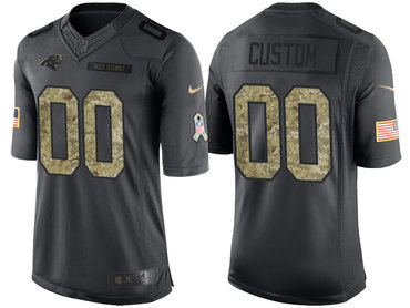 MEN'S CAROLINA PANTHERS ANTHRACITE CUSTOMIZED CAMO 2016 SALUTE TO SERVICE JERSEY