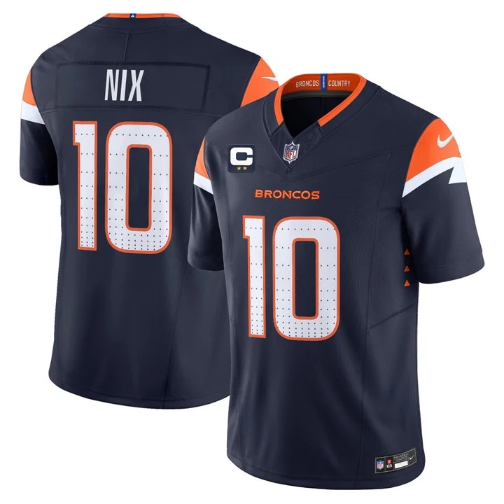 MEN'S DENVER BRONCOS 2026 VAPOR LIMITED JERSEY NAVY#10 BO NIX