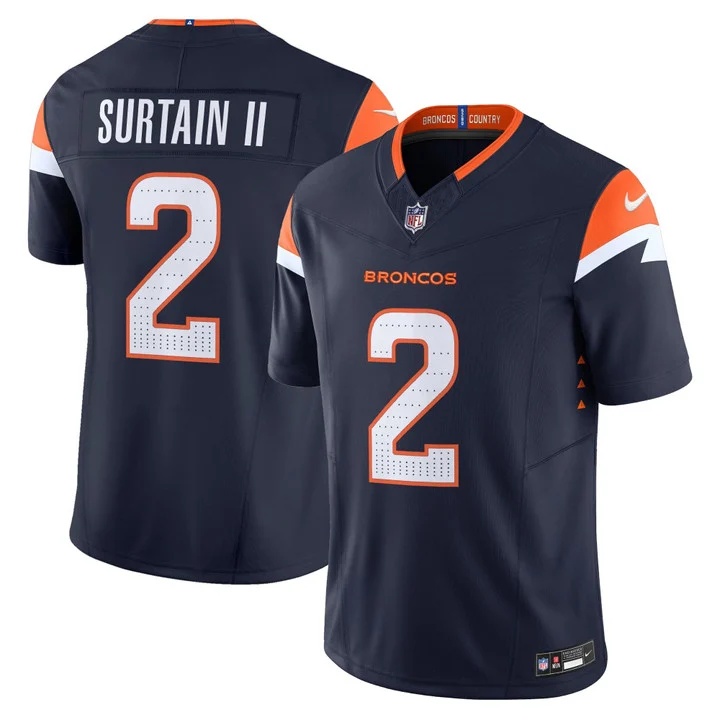 MEN'S DENVER BRONCOS 2026 VAPOR LIMITED JERSEY NAVY#2 PATRICK SURTAIN II