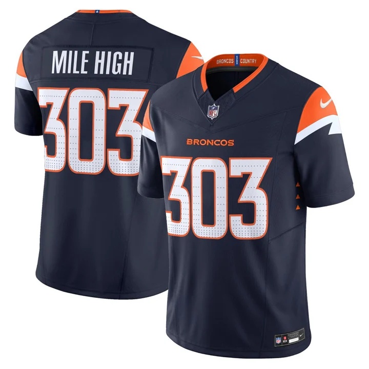 MEN'S DENVER BRONCOS 2026 VAPOR LIMITED JERSEY NAVY#303 MILE HIGH