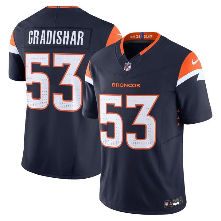 MEN'S DENVER BRONCOS 2026 VAPOR LIMITED JERSEY NAVY#53 RANDY GRADISHAR