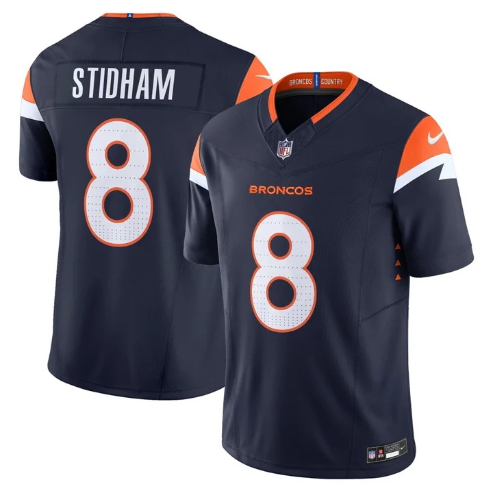 MEN'S DENVER BRONCOS 2026 VAPOR LIMITED JERSEY NAVY#8 JARRETT STIDHAM