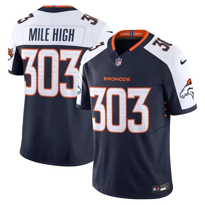 MEN'S DENVER BRONCOS 2026 VAPOR LIMITED JERSEY NAVY ALTERNATE#303 MILE HIGH