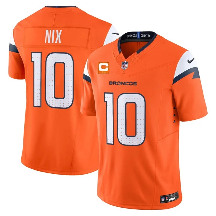 MEN'S DENVER BRONCOS 2026 VAPOR LIMITED JERSEY ORANGE#10 BO NIX