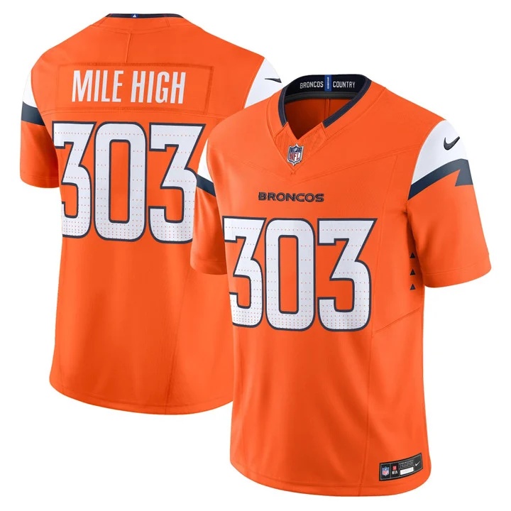 MEN'S DENVER BRONCOS 2026 VAPOR LIMITED JERSEY ORANGE#303 MILE HIGH