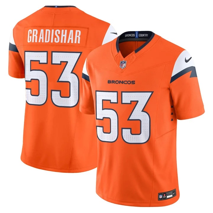 MEN'S DENVER BRONCOS 2026 VAPOR LIMITED JERSEY ORANGE#53 RANDY GRADISHAR