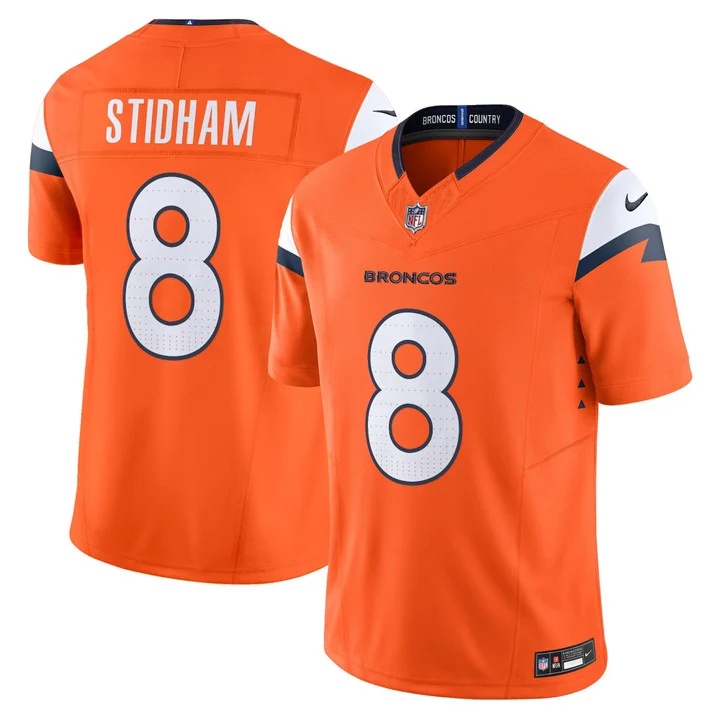 MEN'S DENVER BRONCOS 2026 VAPOR LIMITED JERSEY ORANGE#8 JARRETT STIDHAM