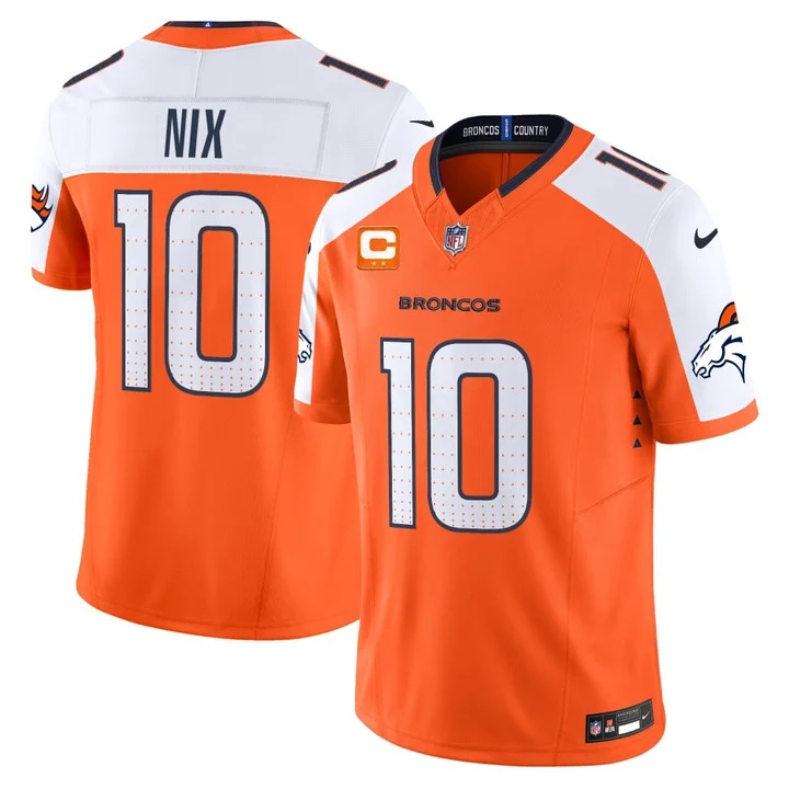 MEN'S DENVER BRONCOS 2026 VAPOR LIMITED JERSEY ORANGE ALTERNATE#10 BO NIX