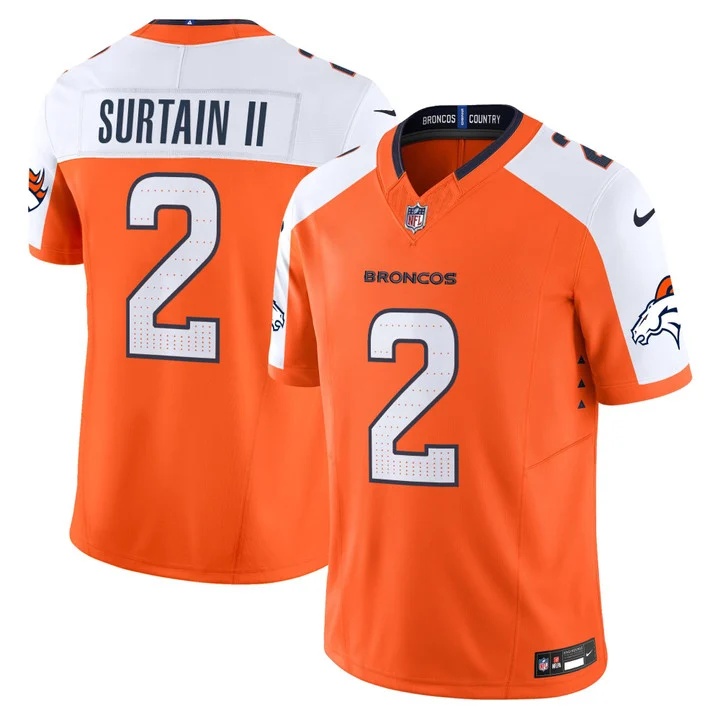 MEN'S DENVER BRONCOS 2026 VAPOR LIMITED JERSEY ORANGE ALTERNATE#2 PATRICK SURTAIN II