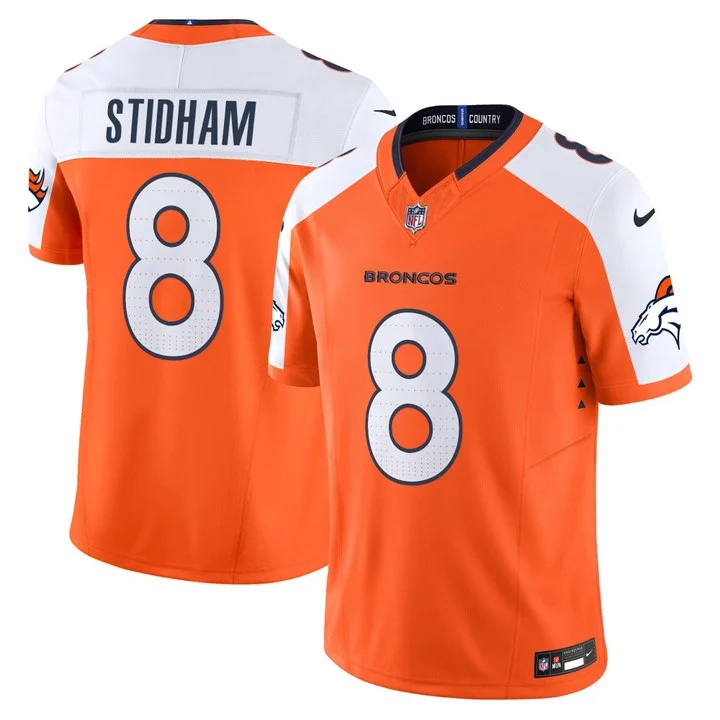 MEN'S DENVER BRONCOS 2026 VAPOR LIMITED JERSEY ORANGE ALTERNATE#8 JARRETT STIDHAM