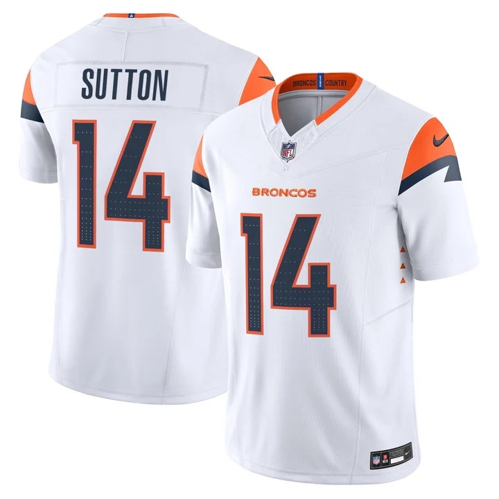 MEN'S DENVER BRONCOS 2026 VAPOR LIMITED JERSEY WHITE#14 COURTLAND SUTTON