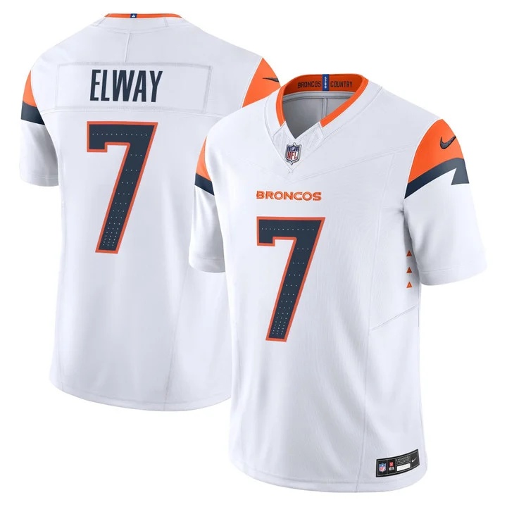 MEN'S DENVER BRONCOS 2026 VAPOR LIMITED JERSEY WHITE#7 JOHN ELWAY