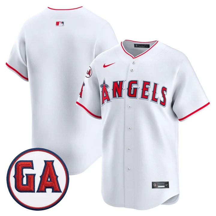 MEN'S LOS ANGELES ANGELS 'GARRET ANDERSON TRIBUTE PATCH' VAPOR PREMIER LIMITED JERSEY WHITE BLANK