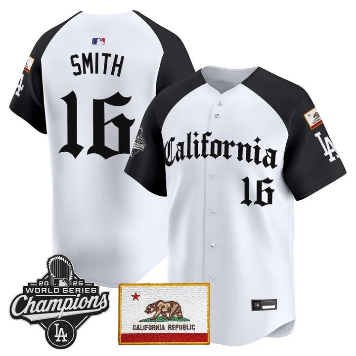 MEN'S LOS ANGELES DODGERS CALIFORNIA GOTHIC EDITION VAPOR PREMIER LIMITED JERSEY ALTERNATE#16 WILL SMITH