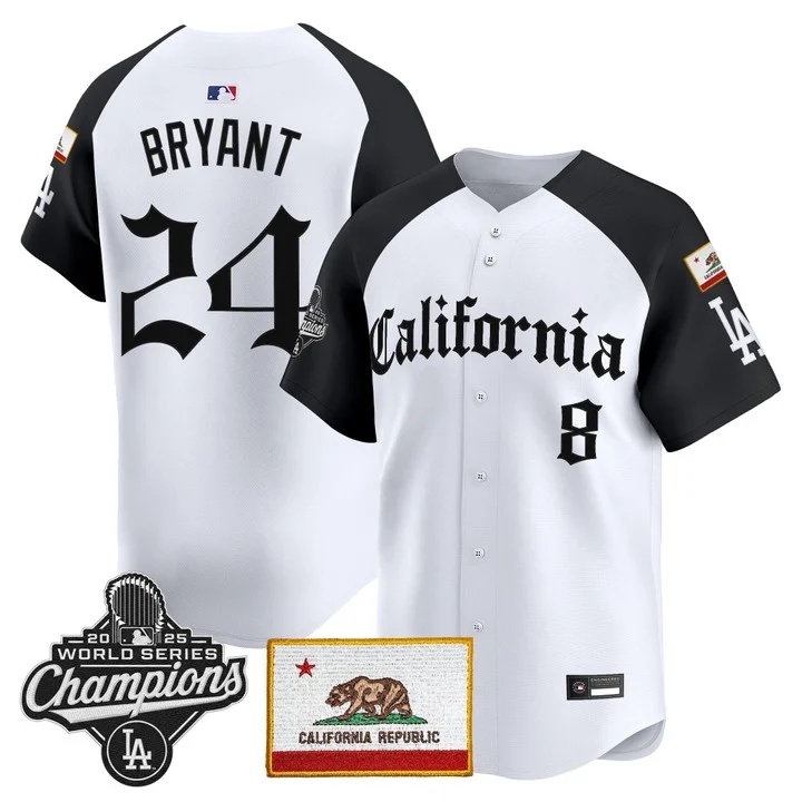 MEN'S LOS ANGELES DODGERS CALIFORNIA GOTHIC EDITION VAPOR PREMIER LIMITED JERSEY ALTERNATE#24 KOBE BRYANT