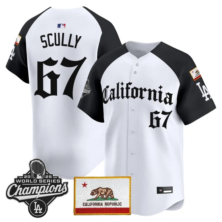 MEN'S LOS ANGELES DODGERS CALIFORNIA GOTHIC EDITION VAPOR PREMIER LIMITED JERSEY ALTERNATE#67 VIN SCULLY