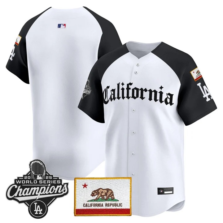 MEN'S LOS ANGELES DODGERS CALIFORNIA GOTHIC EDITION VAPOR PREMIER LIMITED JERSEY ALTERNATE BLANK