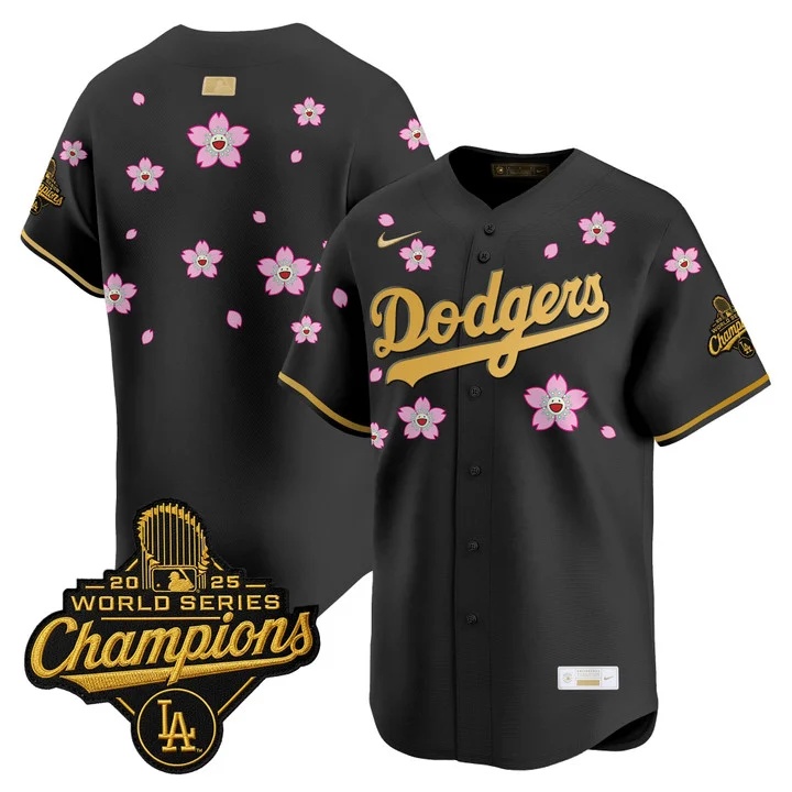 MEN'S LOS ANGELES DODGERS TOKYO SERIES X GOLD COLLECTION VAPOR PREMIER LIMITED JERSEY BLACK GOLD BLANK