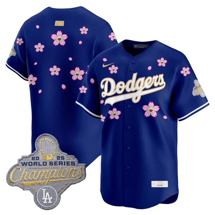 MEN'S LOS ANGELES DODGERS TOKYO SERIES X GOLD COLLECTION VAPOR PREMIER LIMITED JERSEY ROYAL BLANK