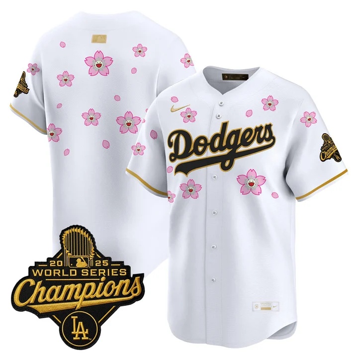 MEN'S LOS ANGELES DODGERS TOKYO SERIES X GOLD COLLECTION VAPOR PREMIER LIMITED JERSEY WHITE GOLD BLANK