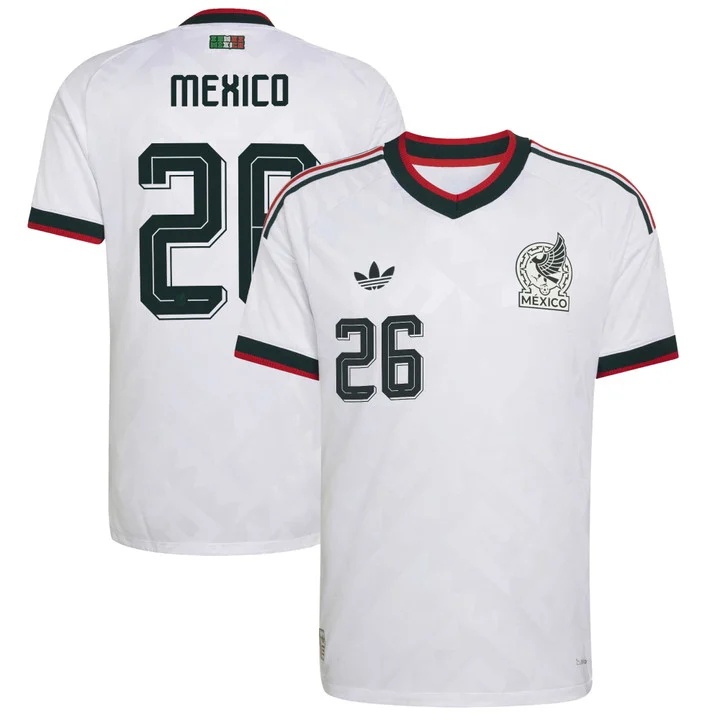 MEN'S MEXICO 2026 NATIONAL TEAM JERSEY WHITE#26 MEXICO