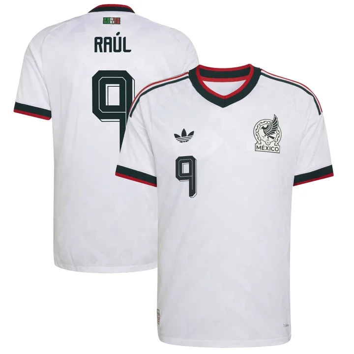 MEN'S MEXICO 2026 NATIONAL TEAM JERSEY WHITE#9 RAUL JIMENEZ