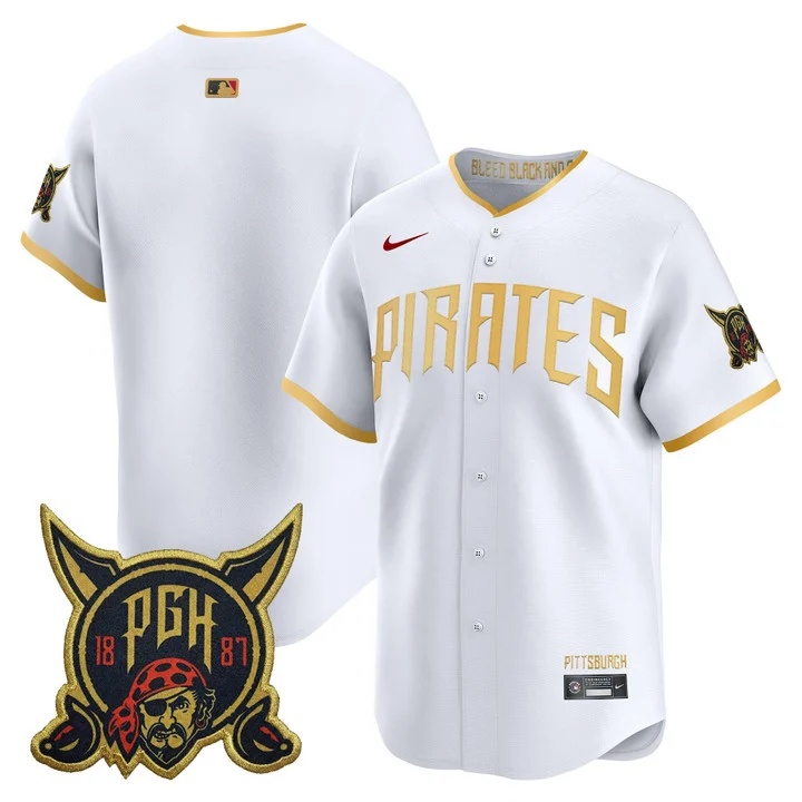 MEN'S PITTSBURGH PIRATES 2026 CITY CONNECT VAPOR PREMIER LIMITED JERSEY WHITE BLANK