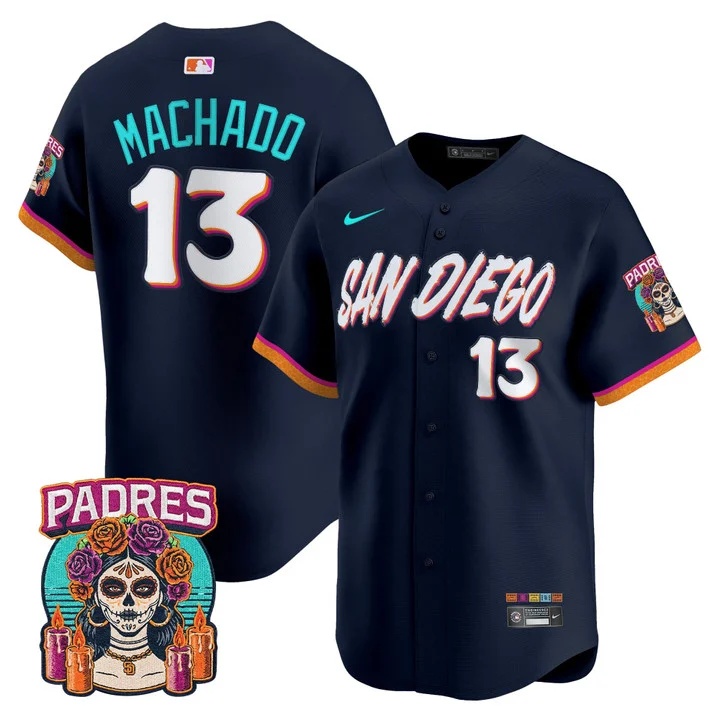 MEN'S SAN DIEGO PADRES 2026 CITY CONNECT VAPOR PREMIER LIMITED JERSEY CITY CONNECT#13 MANNY MACHADO