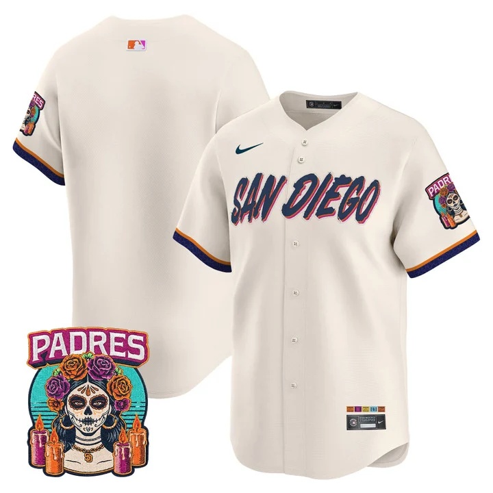 MEN'S SAN DIEGO PADRES 2026 CITY CONNECT VAPOR PREMIER LIMITED JERSEY CREAM  BLANK