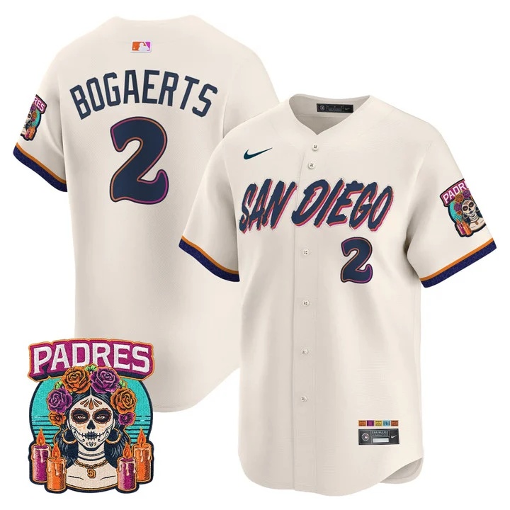 MEN'S SAN DIEGO PADRES 2026 CITY CONNECT VAPOR PREMIER LIMITED JERSEY CREAM#2 XANDER BOGAERTS