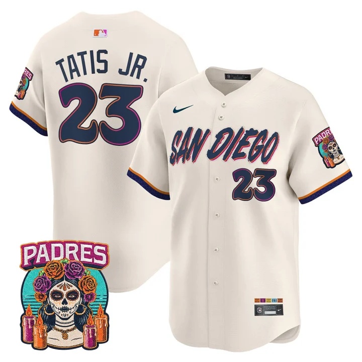 MEN'S SAN DIEGO PADRES 2026 CITY CONNECT VAPOR PREMIER LIMITED JERSEY CREAM#23 FERNANDO TATIS JR.