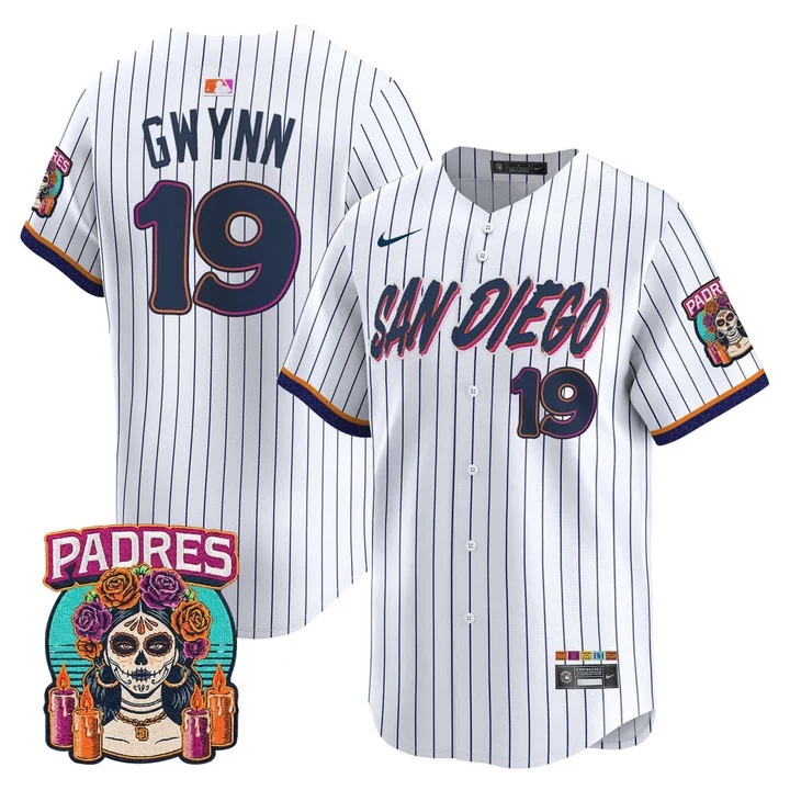 MEN'S SAN DIEGO PADRES 2026 CITY CONNECT VAPOR PREMIER LIMITED JERSEY PINSTRIPE#19 TONY GWYNN
