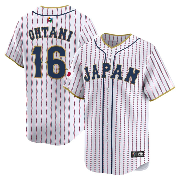MEN'S TEAM JAPAN WORLD BASEBALL CLASSIC VAPOR PREMIER JERSEY 2026 ROSTER WHITE#16 SHOHEI OHTANI