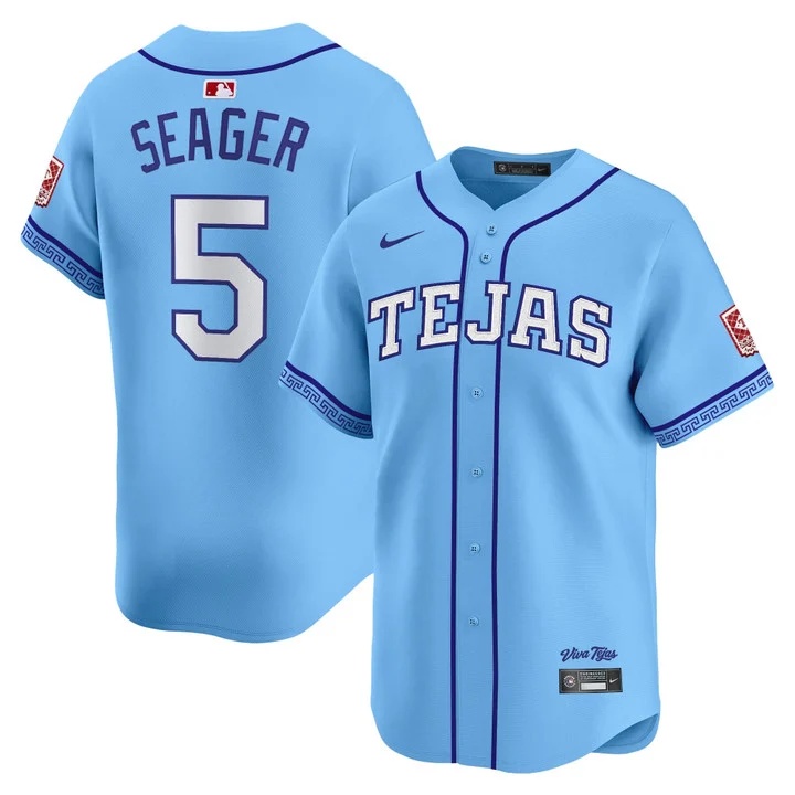 MEN'S TEXAS RANGERS 2026 CITY CONNECT VAPOR PREMIER LIMITED JERSEY BLUE#5 COREY SEAGER