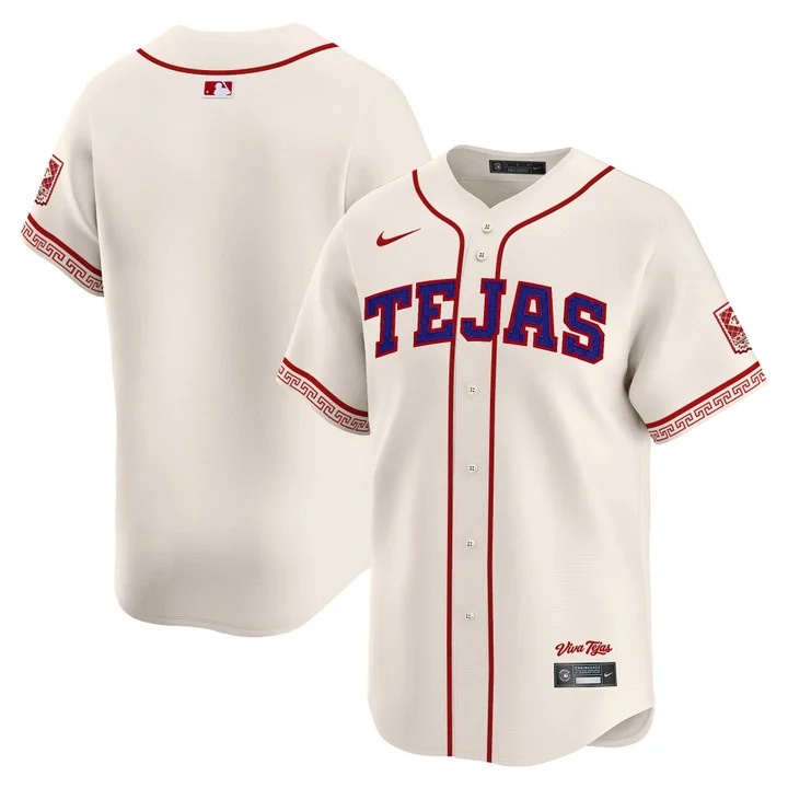 MEN'S TEXAS RANGERS 2026 CITY CONNECT VAPOR PREMIER LIMITED JERSEY CREAM BLANK