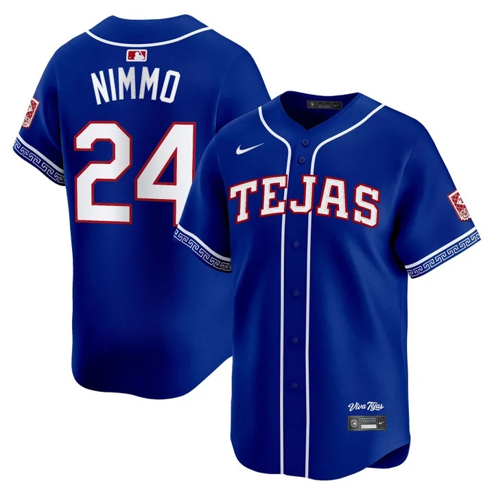 MEN'S TEXAS RANGERS 2026 CITY CONNECT VAPOR PREMIER LIMITED JERSEY ROYAL#24 BRANDON NIMMO