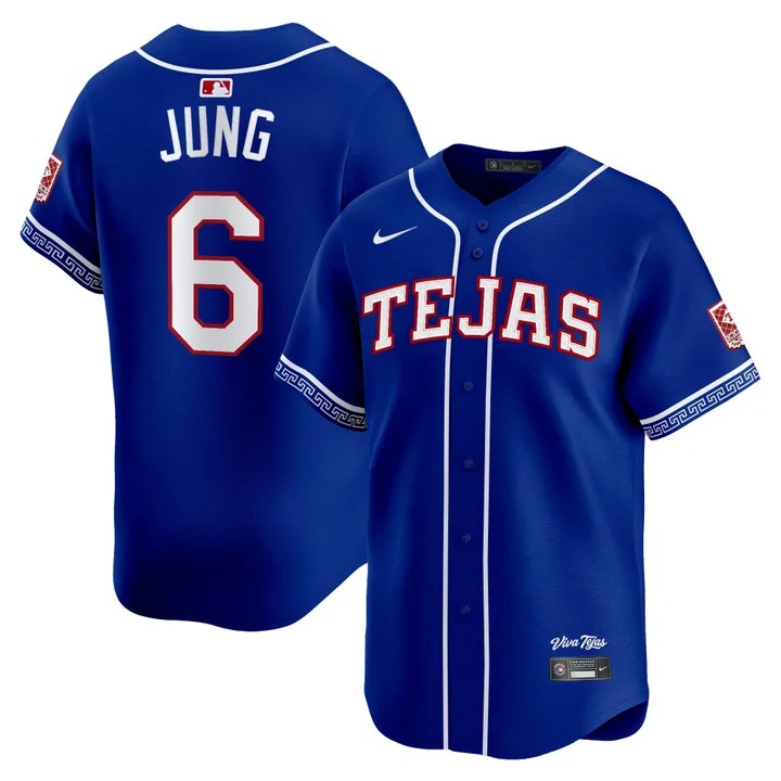MEN'S TEXAS RANGERS 2026 CITY CONNECT VAPOR PREMIER LIMITED JERSEY ROYAL#6 JOSH JUNG